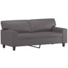 vidaXL 2-Sitzer-Sofa Grau 140 cm Kunstleder