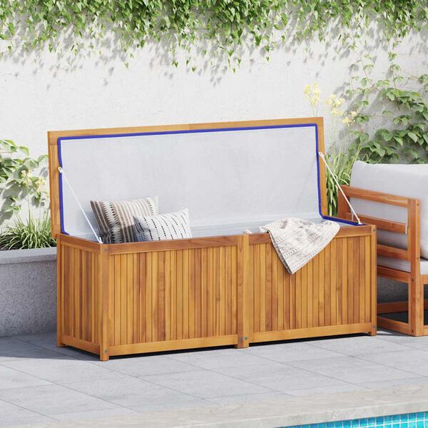 vidaXL Gartenbox 150x50x55 cm Massivholz Teak