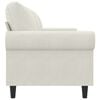 vidaXL 3-Sitzer-Sofa Creme 180 cm Samt