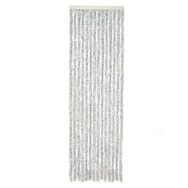 Travellife Insektenschutz f&uuml;r T&uuml;ren Chenille Rain 185x56 cm Grau/Wei&szlig;