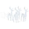 vidaXL Weihnachtsdekoration Rentiere & Schlitten 280x28x55 cm Acryl