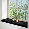 vidaXL Fensterb&auml;nke 2 Stk. Dunkelbraun 90x30x2 cm Massivholz Eiche