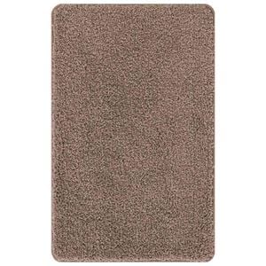 vidaXL Rutschfeste Badmatte Braun 50 x 80 cm PP