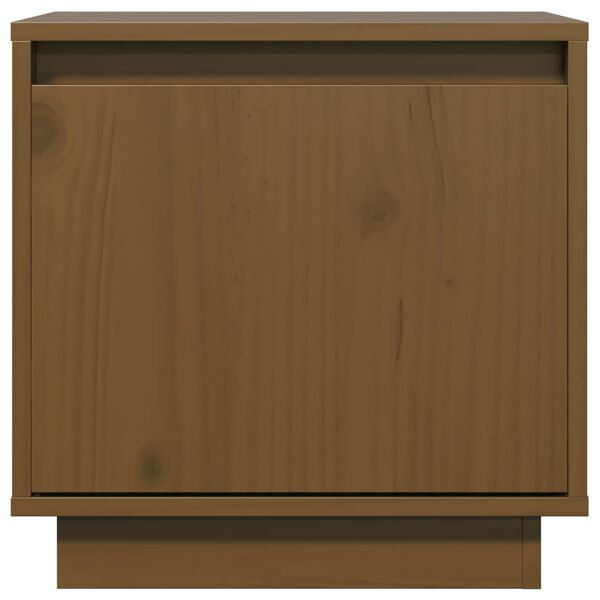vidaXL Nachttische 2 Stk. Honigbraun 40x30x40 cm Massivholz Kiefer