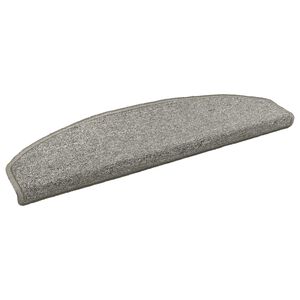 vidaXL Selbstklebende Stufenmatten 15 Stk. 80 x 24,5 x 3,5 cm Hellgrau