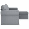 vidaXL Sofa 160cm Hellgrau Metall