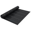 vidaXL Unkrautfolie Schwarz 2x5 m PP
