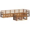 vidaXL Sofagarnituren 8 pcs Natur Massivholz Akazie