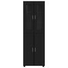 vidaXL Highboard mit Regal Schwarz 60 x 35 x 182 cm Holzwerkstoff