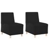 vidaXL Modulares Armfreies Sofa 2 pcs Schwarz 55 x 74 x 82 cm
