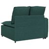 vidaXL Modulares Sofa Endmodul mit Armlehne Kissen Dunkelgrün 100 cm