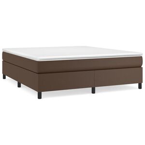 vidaXL Boxspringbettgestell Braun 160x200 cm Kunstleder