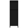 vidaXL Badezimmerschrank Schwarz 30x30x95 cm Holzwerkstoff