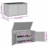 vidaXL Gartenschrank Braun 110x55x60,5 cm Poly Rattan