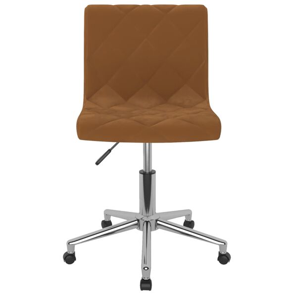 vidaXL Esszimmerst&uuml;hle 4 Stk. Drehbar Braun Samt