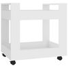 vidaXL B&uuml;rowagen Wei&szlig; 60x45x60 cm Holzwerkstoff