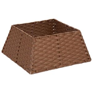 vidaXL Weihnachtsbaumkragen Quadratisch Hellbraun 50 x 50 x 25 cm