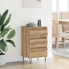 vidaXL Sideboard Artisan-Eiche 40 x 35 x 70 cm Verbundholz und Eisen