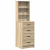 vidaXL Schminktisch mit Regal Braun 78,5 x 41 x 135 cm Holzwerkstoff