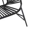 vidaXL Gartenstuhl-Set 3-tlg. Schwarz Poly Rattan