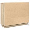 vidaXL LED-Sideboard Sonoma-Eiche 90 x 32 x 75 cm Holzwerkstoff