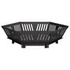 vidaXL Feuerstelle Schwarz 60 x 60 x 18 cm Stahl
