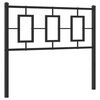 vidaXL Ersatz-Kopfteil Metall Schwarz 100 cm