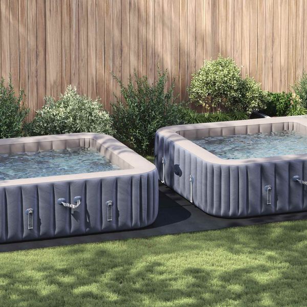 vidaXL Bodenfolie f&uuml;r Pools Schwarz 640 x 321 x 0,1 cm Vliesstoff