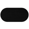 vidaXL Tischplatte Dunkelbraun 120x60x2 cm Massivholz Eiche Oval