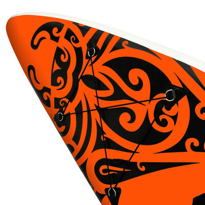 vidaXL SUP-Board-Set Aufblasbar 366x76x15 cm Orange