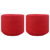 vidaXL Seil 2 pcs Rot Baumwolle