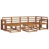vidaXL Outdoor-Sofagarnitur 7 pcs Natur Massivholz Akazie