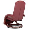 vidaXL TV-Massagesessel Weinrot Kunstleder
