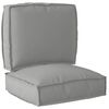 vidaXL Palettenkissenset 2 pcs Grau 50 x 50 x 12 cm Oxford-Stoff