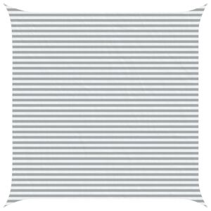 vidaXL Sonnensegel Hellgrau und Wei&szlig; 5 x 5 m 100 % Polyester Oxford