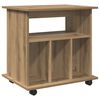 vidaXL Rollcontainer Artisan-Eiche 60x45x60 cm Holzwerkstoff