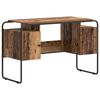 vidaXL Schreibtisch mit Stauraum Eichenholz 120 x 50,5 x 75,5 cm