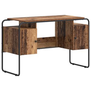vidaXL Schreibtisch mit Stauraum Altholz 120 x 50,5 x 75,5 cm