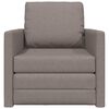 vidaXL Schlafsofa 60cm Taupe Stoff