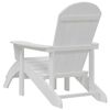 vidaXL Garten Lounge Möbel 2 pcs Weiß 74 x 82 x 90cm Plastik