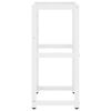 vidaXL Badezimmer Waschtischgestell Wei&szlig; 40x38x83 cm Eisen