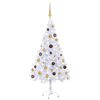 vidaXL K&uuml;nstlicher Weihnachtsbaum Beleuchtung Kugeln 120cm 230 Zweige