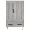 vidaXL Highboard Grau Sonoma 69,5x31x115 cm Holzwerkstoff