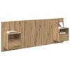 vidaXL Kopfteil mit Schrank 3 pcs Artisan-Eiche Holzwerkstoff