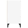 vidaXL Nachttisch Wei&szlig; 40x35x70 cm Holzwerkstoff