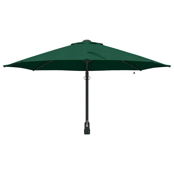 vidaXL Gartenparasol Grün und Schwarz 248 x 248 x 148 cm