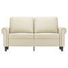 vidaXL 2-Sitzer-Sofa Creme 120 cm Kunstleder