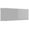 vidaXL K&uuml;chenr&uuml;ckwand 2 pcs Hellgrau 120 x 50 cm Geh&auml;rtetes Glas
