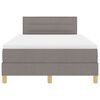 vidaXL Boxspringbett mit Matratze Taupe 120 x 200 cm Stoff