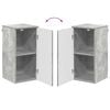 vidaXL Badezimmerschrank Wandmontiert Beton Grau 30 x 31,5 x 61 cm